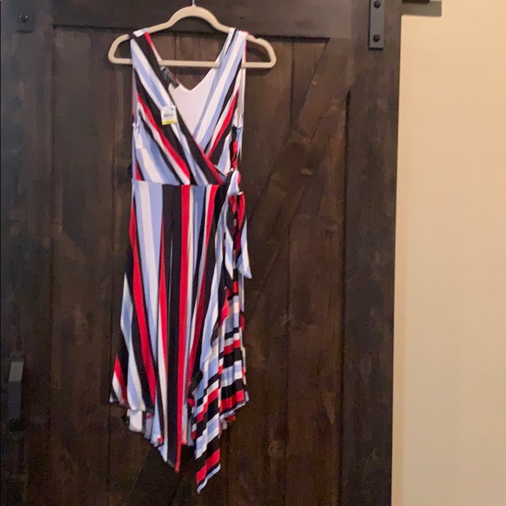 NWT INC Faux Wrap Dress - Picture 2 of 8